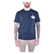 Woolrich T-Shirts Blue, Herr