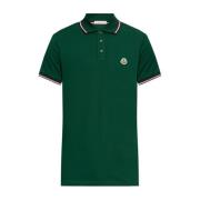 Moncler Polo med logotyp Green, Herr