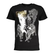 Cavalli Class Kortärmad Herr T-shirt Svart Black, Herr