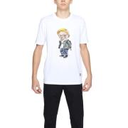 Gianni Lupo Herr Bomull T-shirt Vår/Sommar Kollektion White, Herr