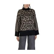 Vero Moda Beige Akryl Tröja Höst/Vinter Kollektion Black, Dam