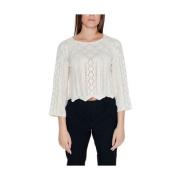 VERO MODA Beige Bomull Tops & T-Shirt Beige, Dam