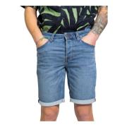 Only & Sons Blå Herrshorts med Dragkedja och Knapp Blue, Herr