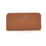 Guess Laurel Slg Medium Zi Plånbok Cognac Brown, Dam