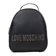 Love Moschino Vår/Sommar Damryggsäck Kollektion Black, Dam