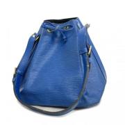 Louis Vuitton Vintage Pre-owned Tyg axelremsvskor Blue, Dam