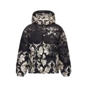 Roberto Cavalli Broccato Print Pufferjacka Black, Herr