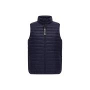 Roberto Cavalli Quiltad Puffer Vest Blue, Herr