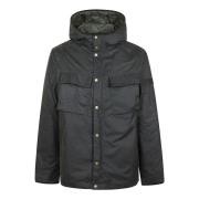 Barbour Longwell Waxed Jacket Green, Herr