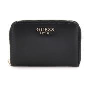 Guess Laurel Small Zip Plånbok Svart Black, Dam