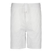 Fendi FF Bomullsshorts Höst-Vinter Kollektion White, Herr