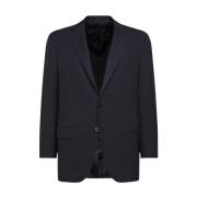 Kiton Svart ulljacka Blue Diamond-kollektionen Black, Herr