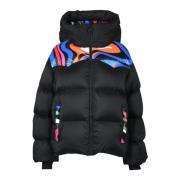 Emilio Pucci Lättvikts Pufferjacka i Nylon Black, Dam