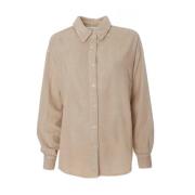 American Vintage Cord Overshirt Kent Krage Oversize Fit Beige, Herr