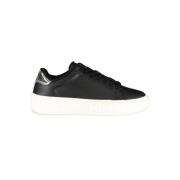 Tommy Hilfiger Svart läder dam sneaker Black, Dam