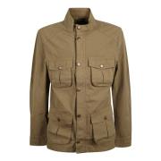 Barbour Bleached Olive Jacka Green, Herr