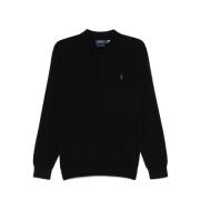 Polo Ralph Lauren Långärmad Stickad Tröja Pullover Black, Herr