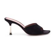 Paris Texas Mocka Sandaler med Stilettklack Black, Dam