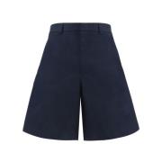 Gucci Bomull Bermuda Shorts med Regular Fit Blue, Herr