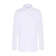 Kiton Handgjord Vit Bomullsskjorta White, Herr