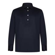 Kiton Navy Blue Polo Shirt Herrkläder Blue, Herr