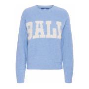 Ball Puderblå Pullover Tröja Blue, Dam