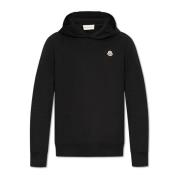 Moncler Sweatshirt med logotyp Black, Herr