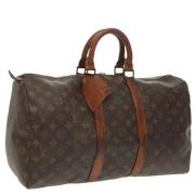 Louis Vuitton Vintage Pre-owned Canvas handvskor Brown, Dam