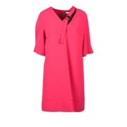 Simona Corsellini Elegant klänning i polyester elastan blandning Pink,...