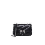 PINKO Svart Love Bag Puff Black, Dam