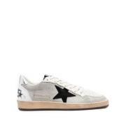 Golden Goose Vintage Läderstjärnsneakers Gray, Herr