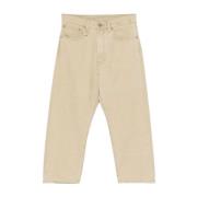 R13 Khaki Herringbone Twill X-Bf Jeans Brown, Dam