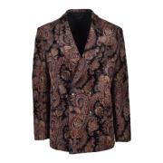 Etro Bomullsblandning Blazer Jacka Multicolor, Herr