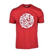 Bikkembergs Stilfull Bomull T-shirt Kollektion Red, Herr