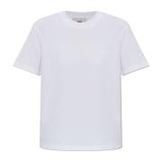 Ami Paris T-shirt med logotyp White, Dam