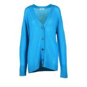 Jil Sander Ull Cardigan Blue, Dam