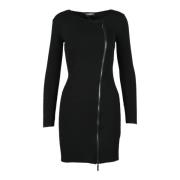 Costume National Modern Damklänning Viskos Polyester Black, Dam