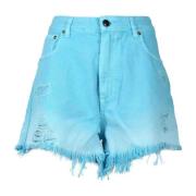 Semicouture Denim Shorts Blue, Dam