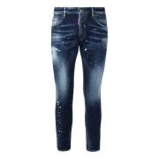 Dsquared2 Blå Jeans med Rensad Effekt Blue, Herr