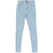 Mugler Ljusblå Klassiska Femficksjeans Blue, Dam