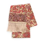 Valentino Garavani Silk Paisley Print Fransad Halsduk Red, Herr