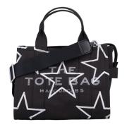 Marc Jacobs Svart Star Canvas Toteväska Black, Dam