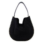 Isabel Marant Svart Mocka Hobo Handväska Black, Dam