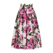 Dolce & Gabbana Midi Vidkjol Multicolor, Dam