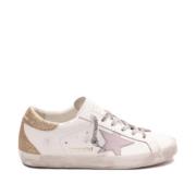 Golden Goose White Star Sneakers med Distressed Finish White, Dam