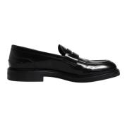 Dolce & Gabbana Svart läder moccasin formella skor Black, Herr