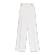 Max Mara Veckade byxor Polonia White, Dam