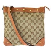 Gucci Vintage Pre-owned Canvas gucci-vskor Brown, Dam