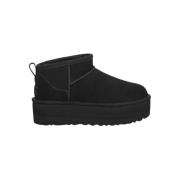 UGG Svarta Plattforms Skor med UGGplush™ Foder Black, Dam