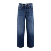 PINKO Vintage Wide Leg High Waist Jeans Blue, Dam